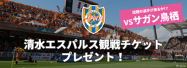 キャンペーン/清水エスパルス観戦チケット（vsサガン鳥栖）プレゼント