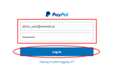 PayPalログイン