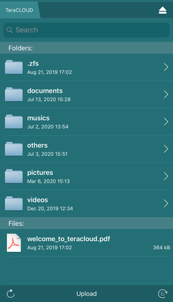 InfiniCLOUD接続完了
